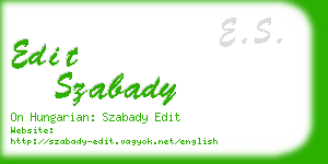 edit szabady business card